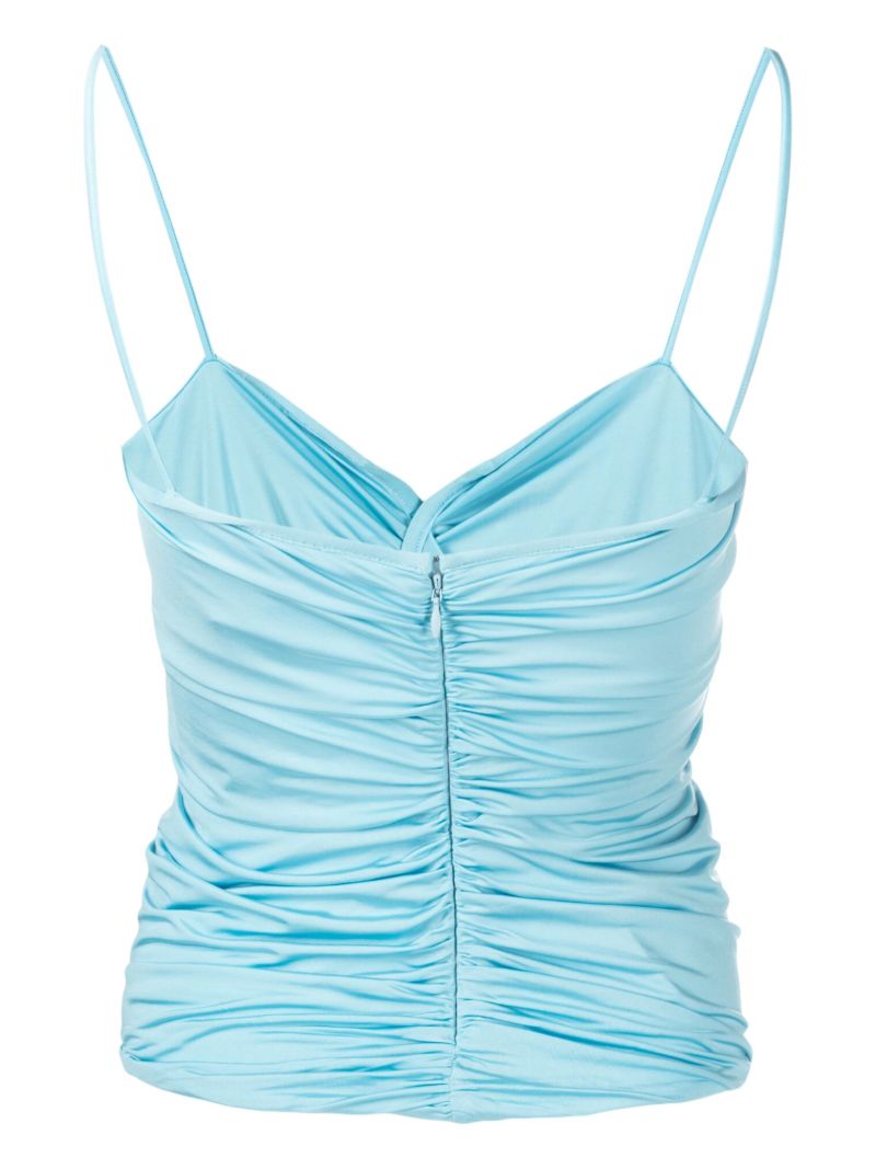 Blue Val Ruched Top