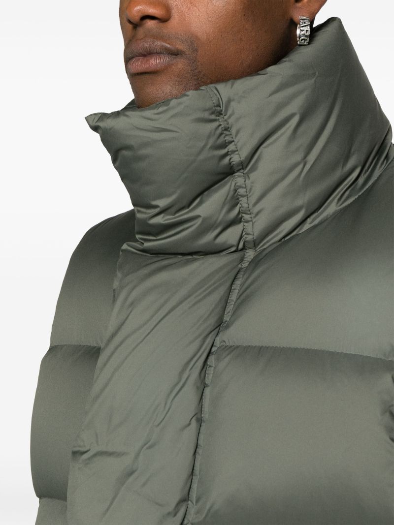Green Quilted Down Puffer Gilet
