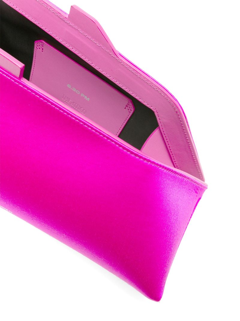 Pink Midnight Satin Clutch Bag