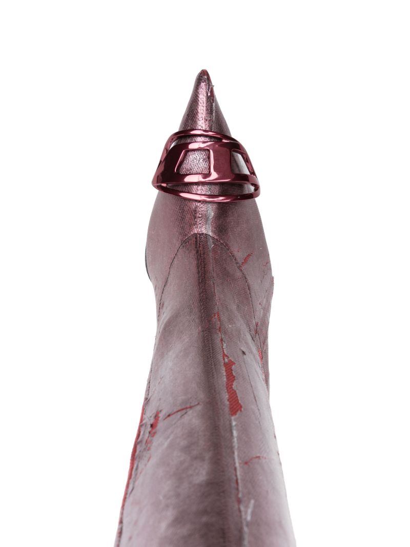 Red D-venus 80mm Thigh High Boots