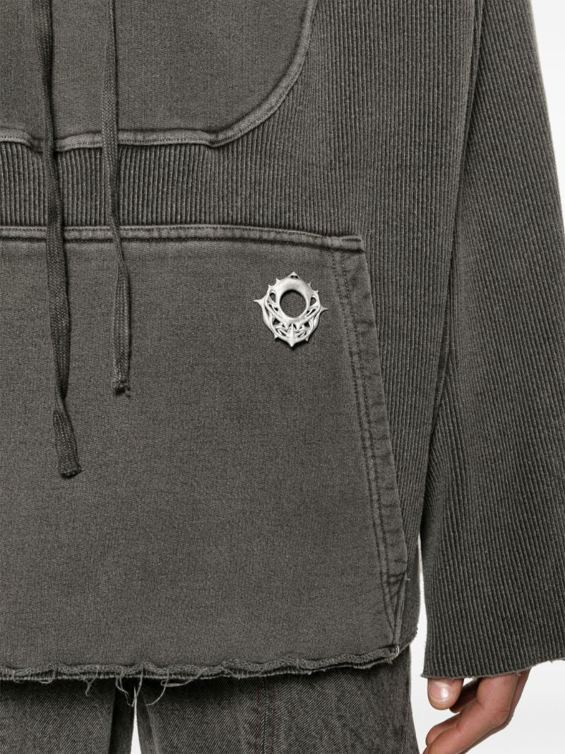 Grey Kim Soft Amour Cotton Hoodie