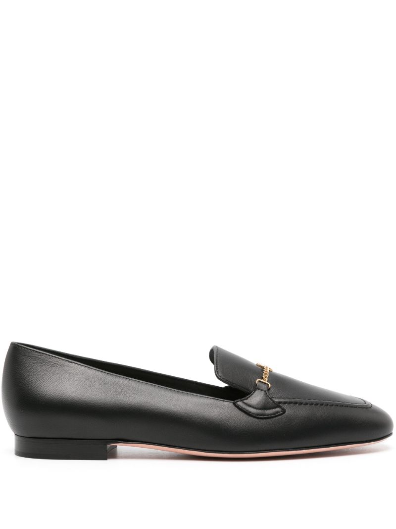 Black Obrien Leather Loafers