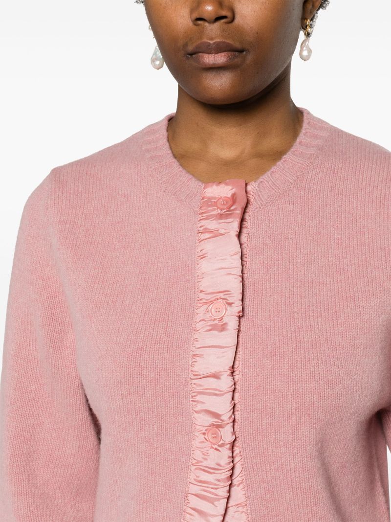 Pink Anya Wool Cardigan