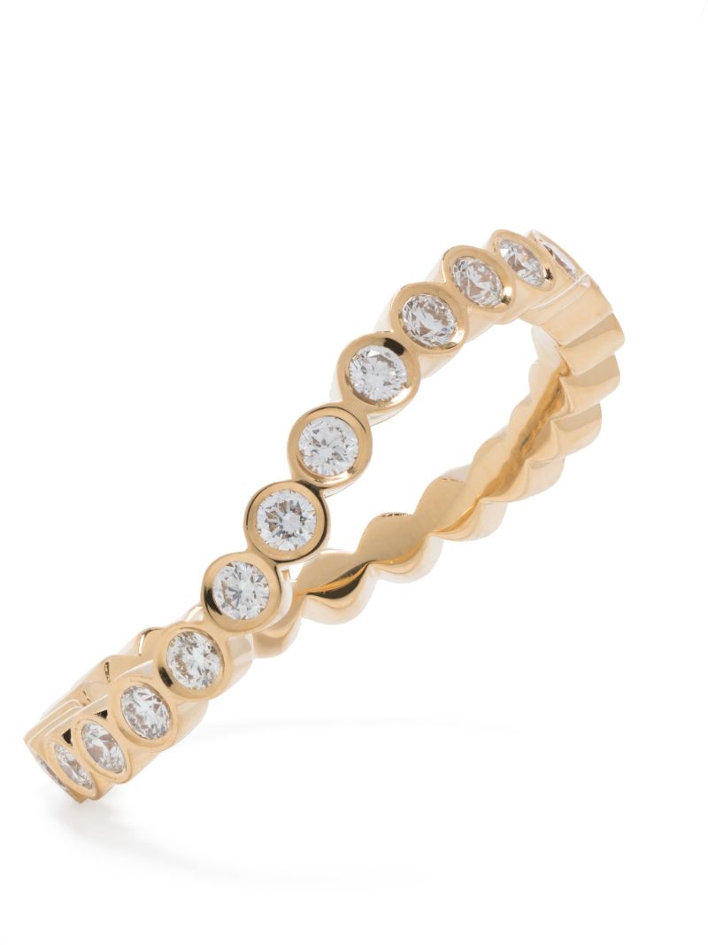 18kt Recycled Yellow Gold Courant D'ensemble Diamond Ring