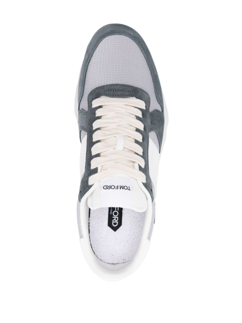 Grey Jager Leather Sneakers