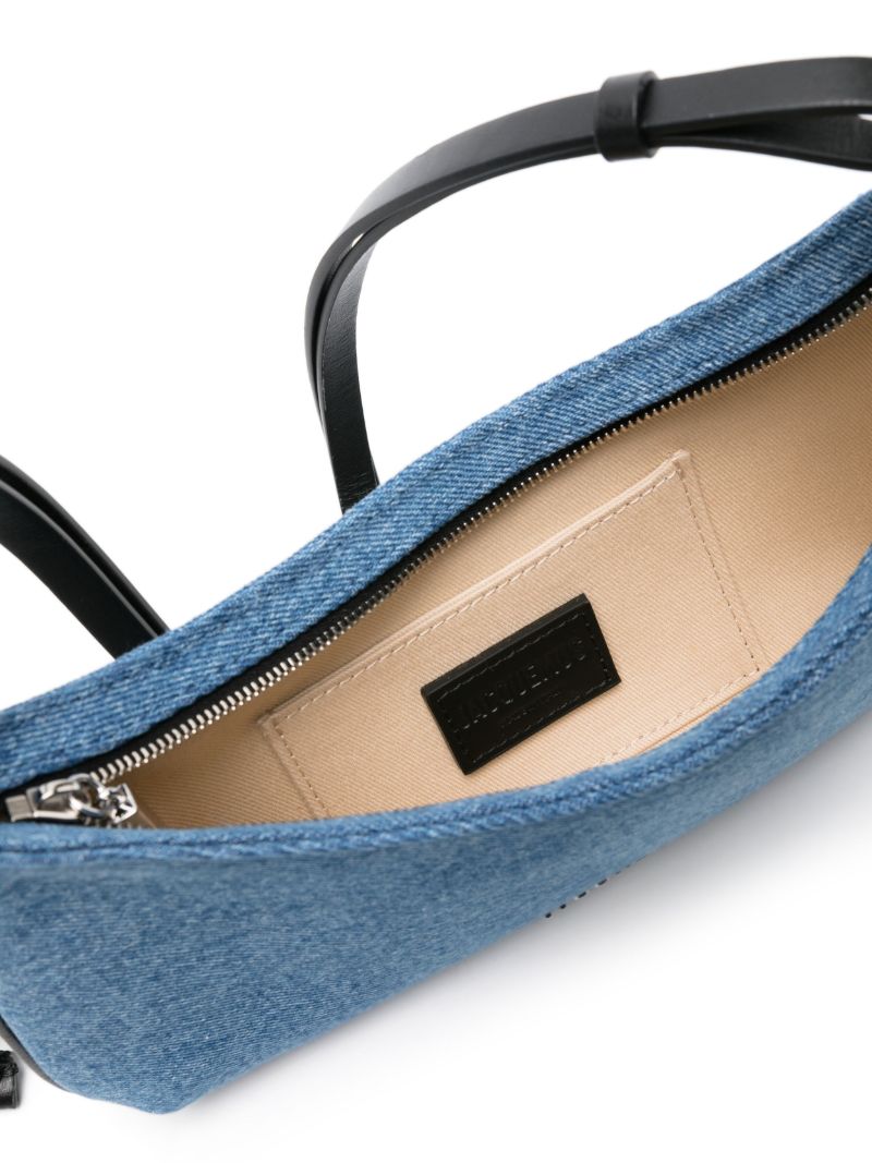Blue Le Bisou Perle Denim Shoulder Bag