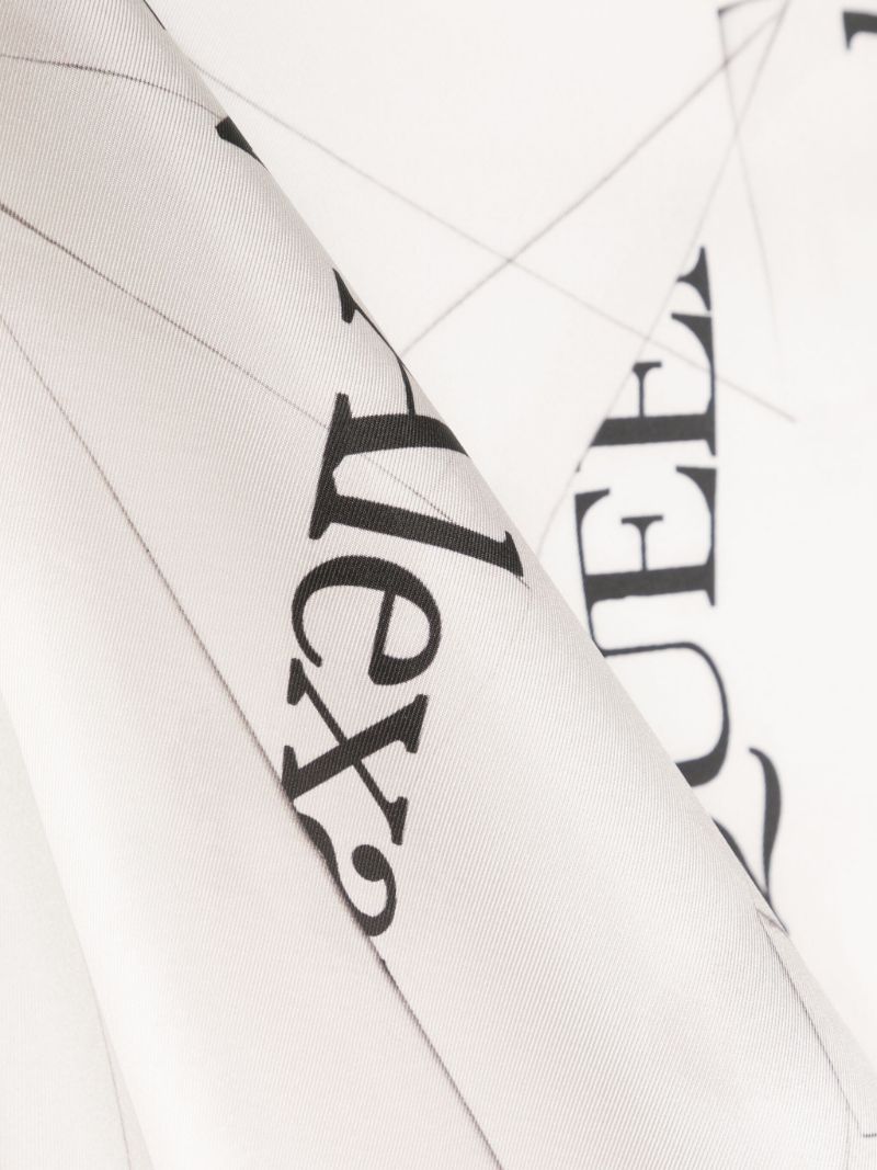 Neutral Origami Logo Silk Scarf