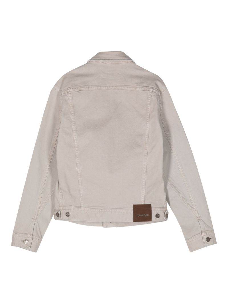 Neutral Long-sleeve Denim Jacket