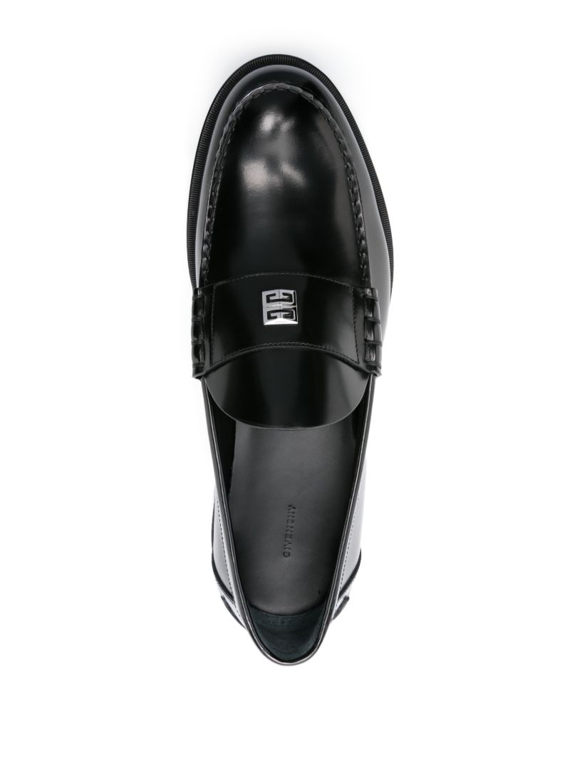 Black Mr G Leather Loafers