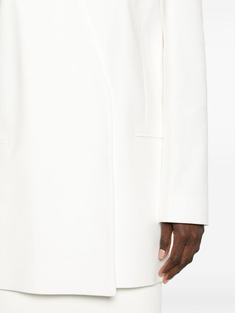 Neutral Saunders Open-front Blazer