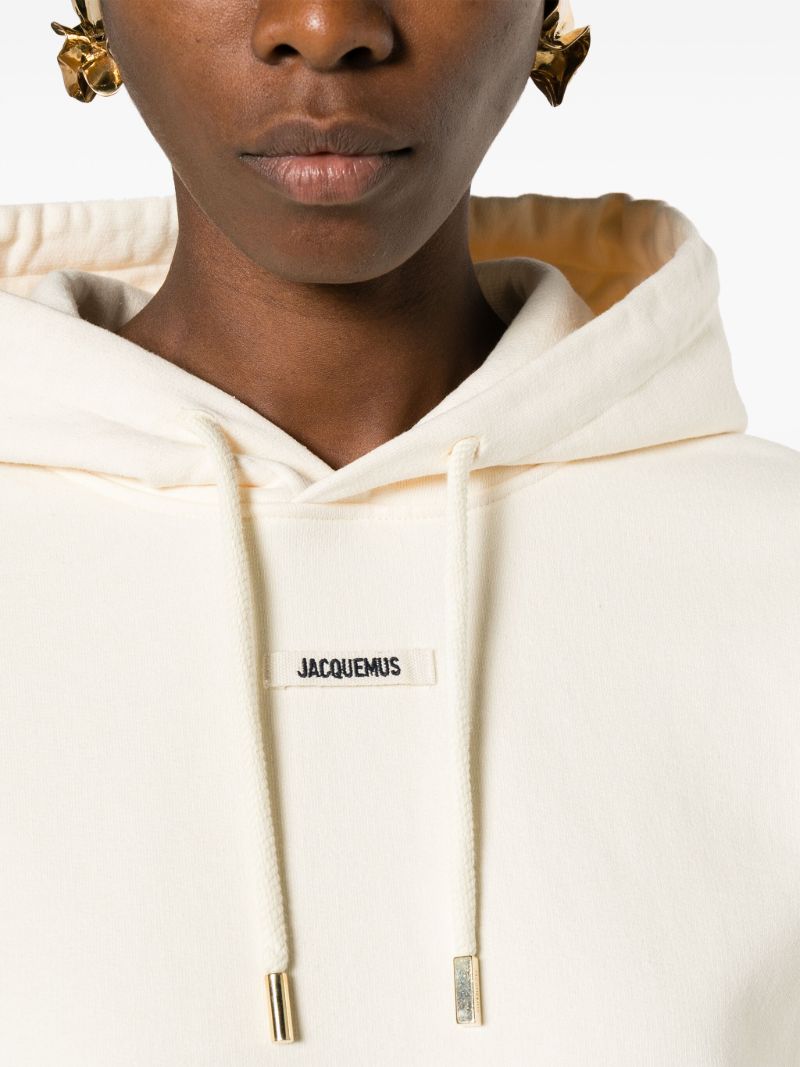Neutral Le Hoodie Grosgrain Cotton Hoodie