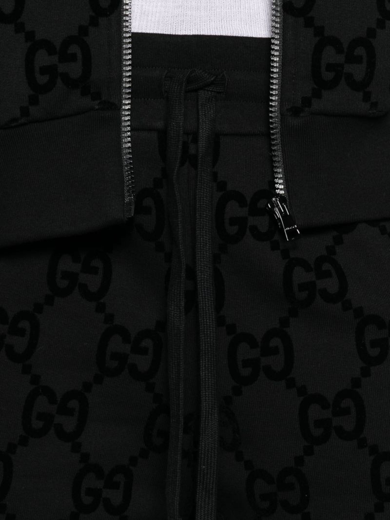 Black Interlocking G Cotton Shorts