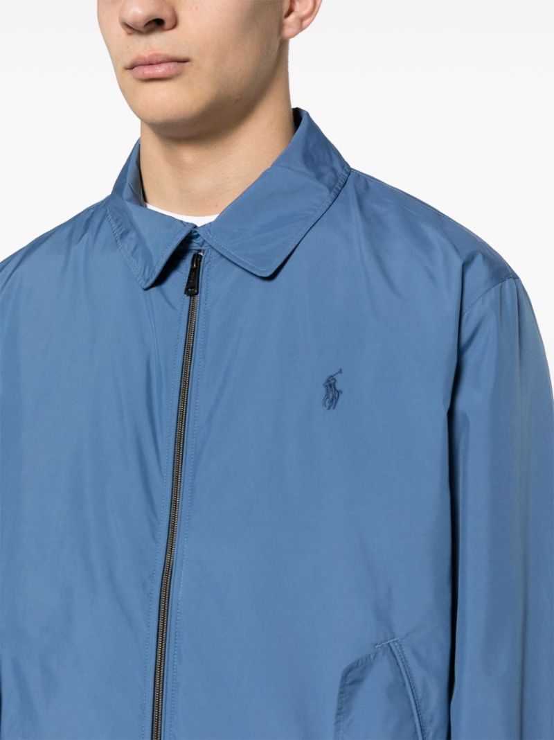 Blue Polo Pony Bomber Jacket