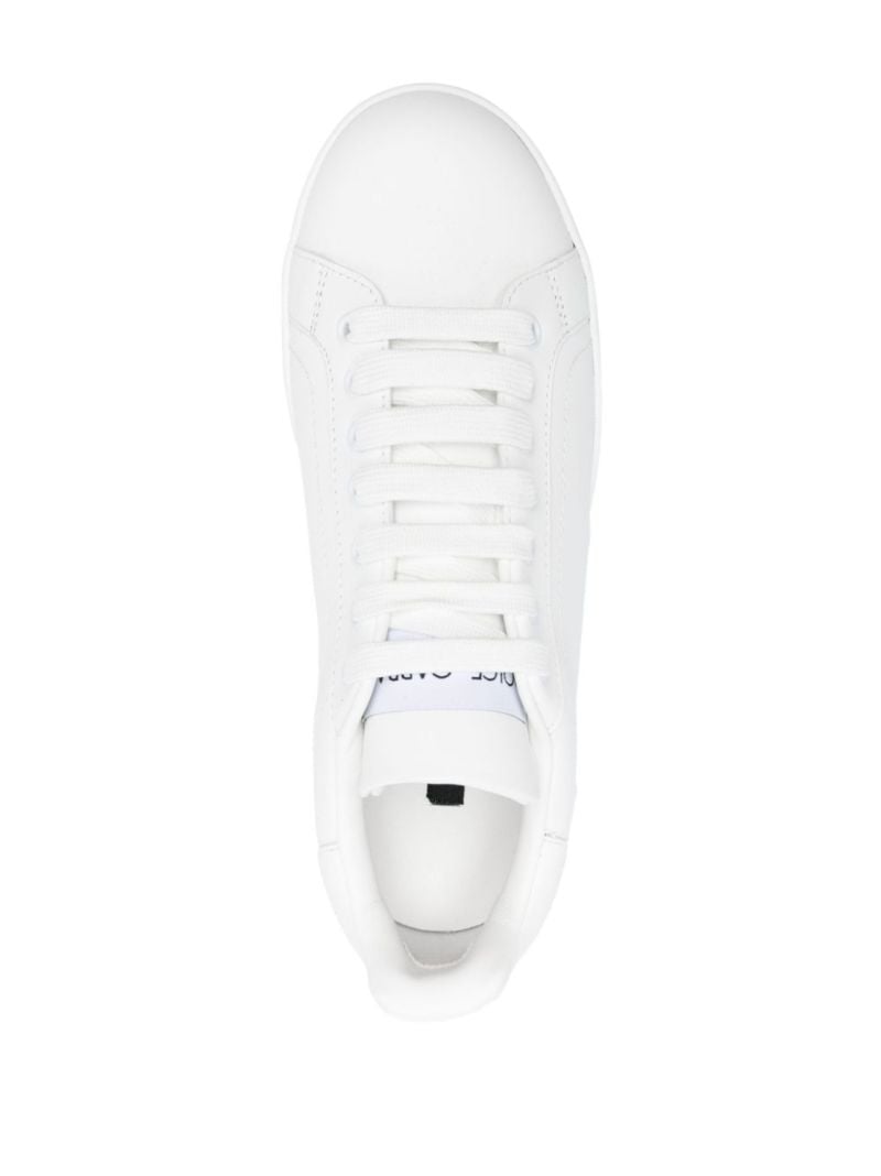 White Portofino Leather Sneakers