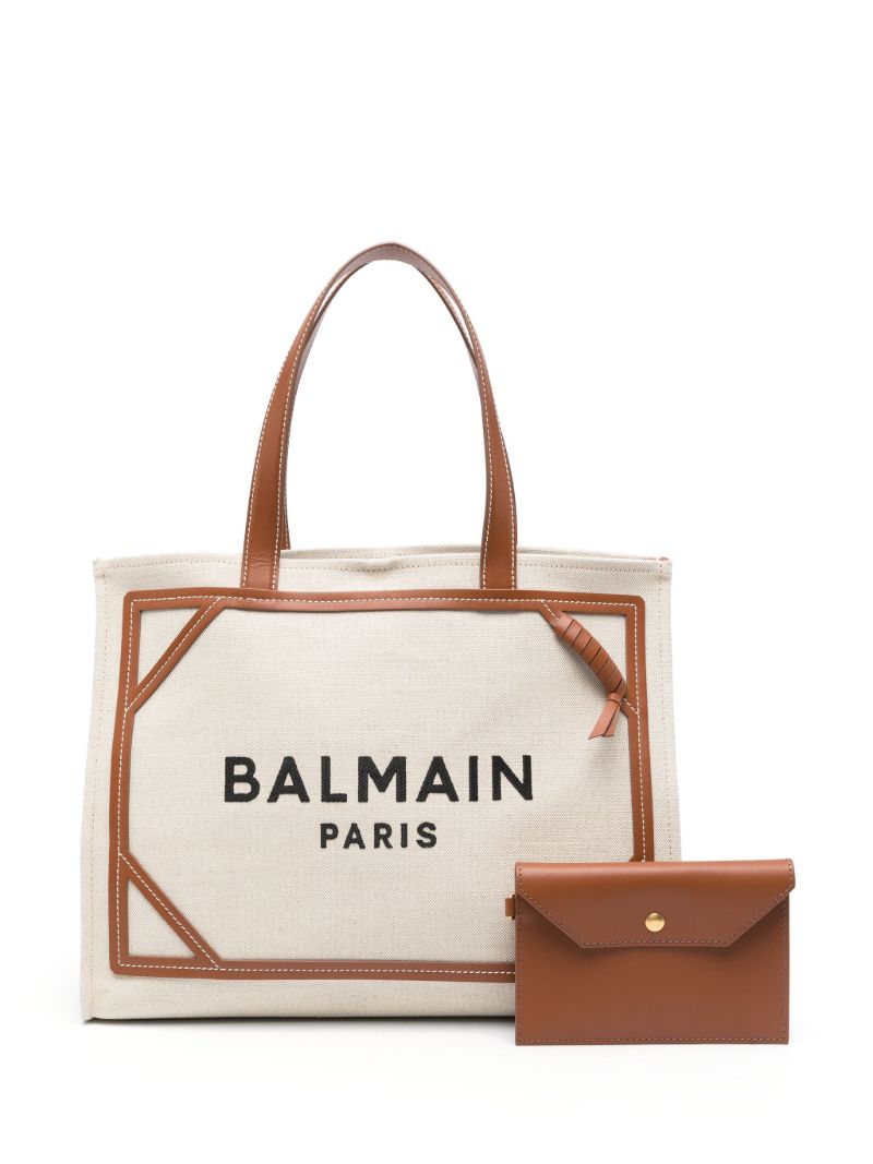 Neutral B-army Canvas Tote Bag