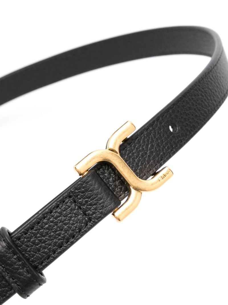 Black Marcie Leather Belt