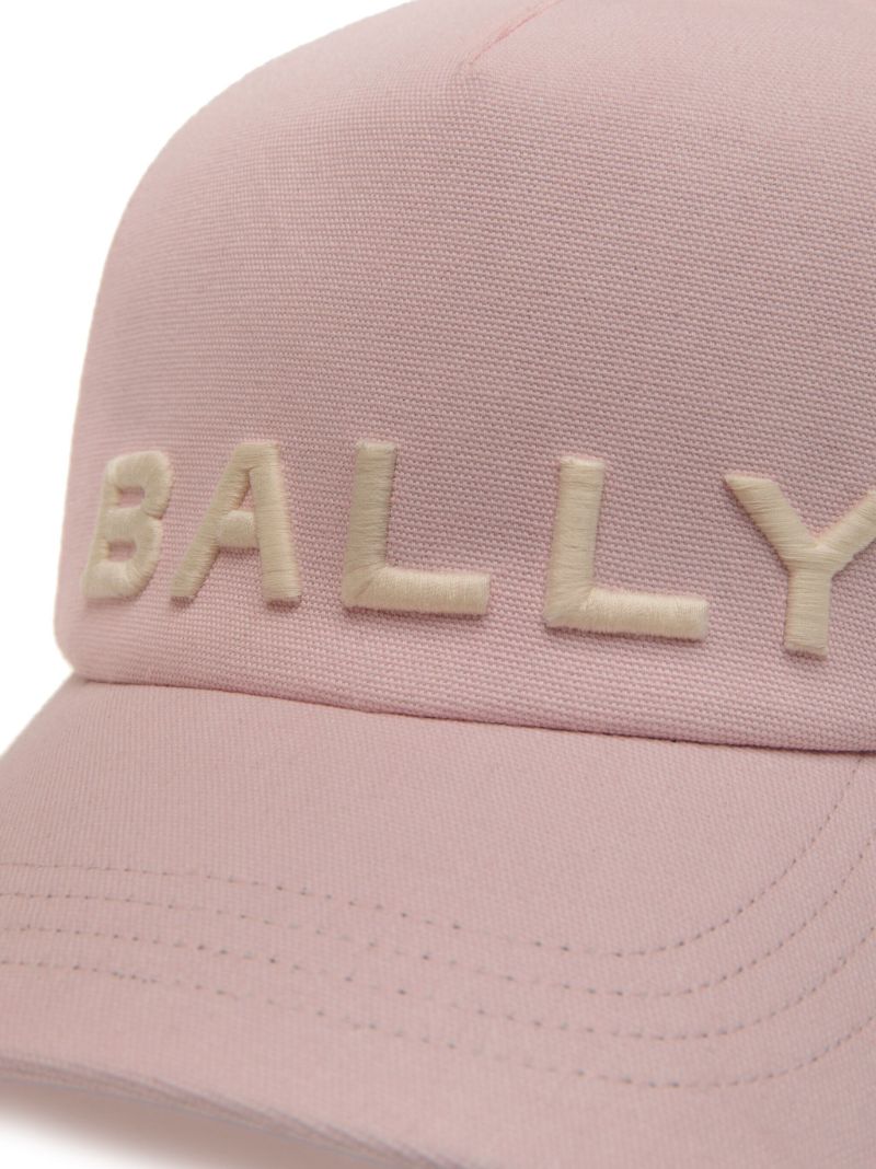 Pink Logo-embroidered Cotton Baseball Cap