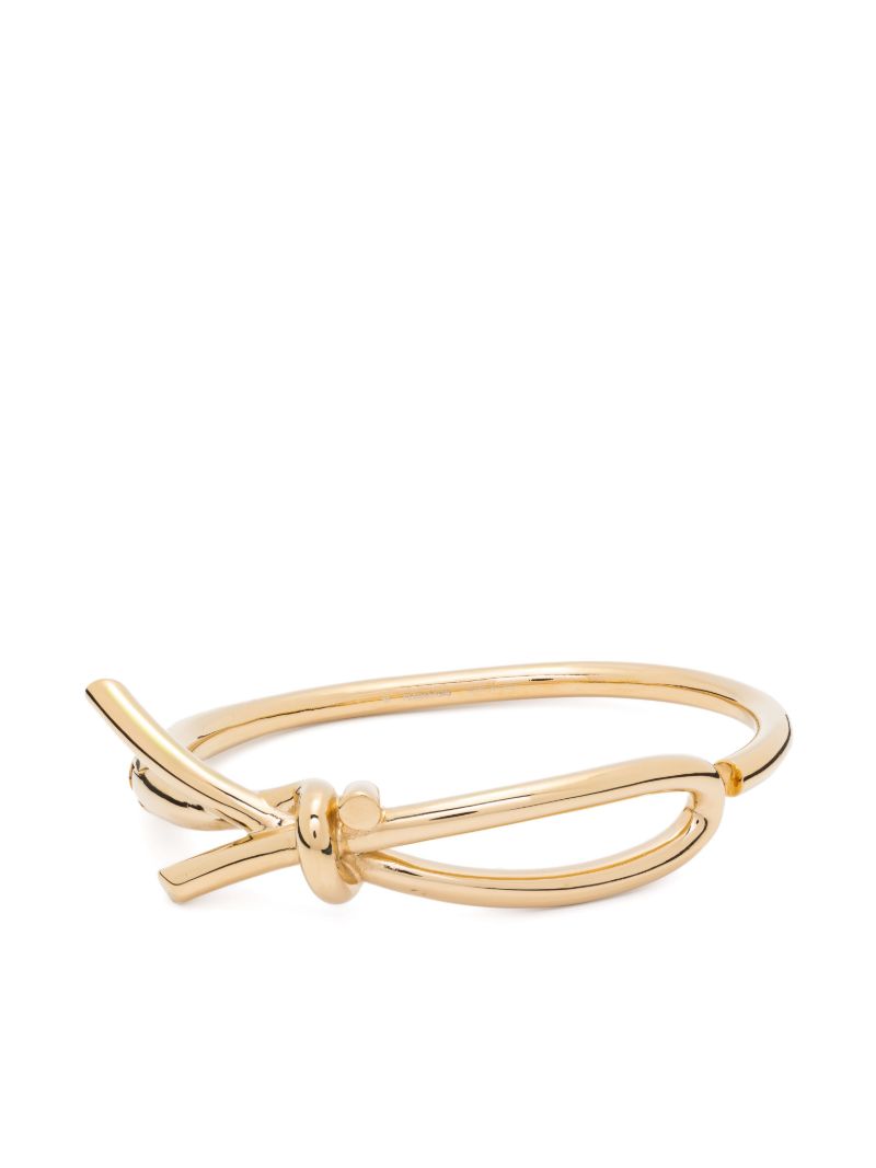 Gold-tone Asymmetric Bow Bracelet