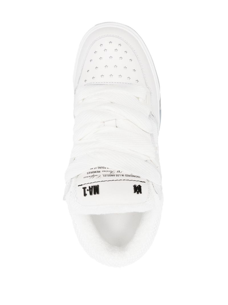 White Ma-1 Mid Top Sneakers