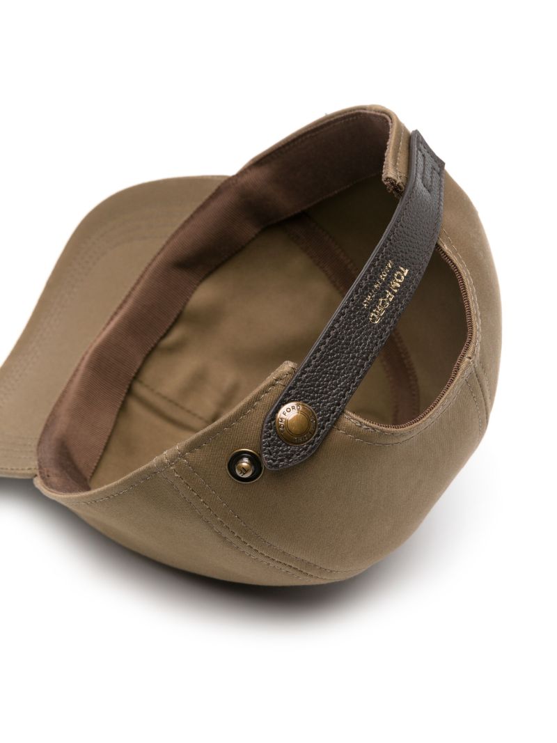 Brown Logo-embroidered Cap