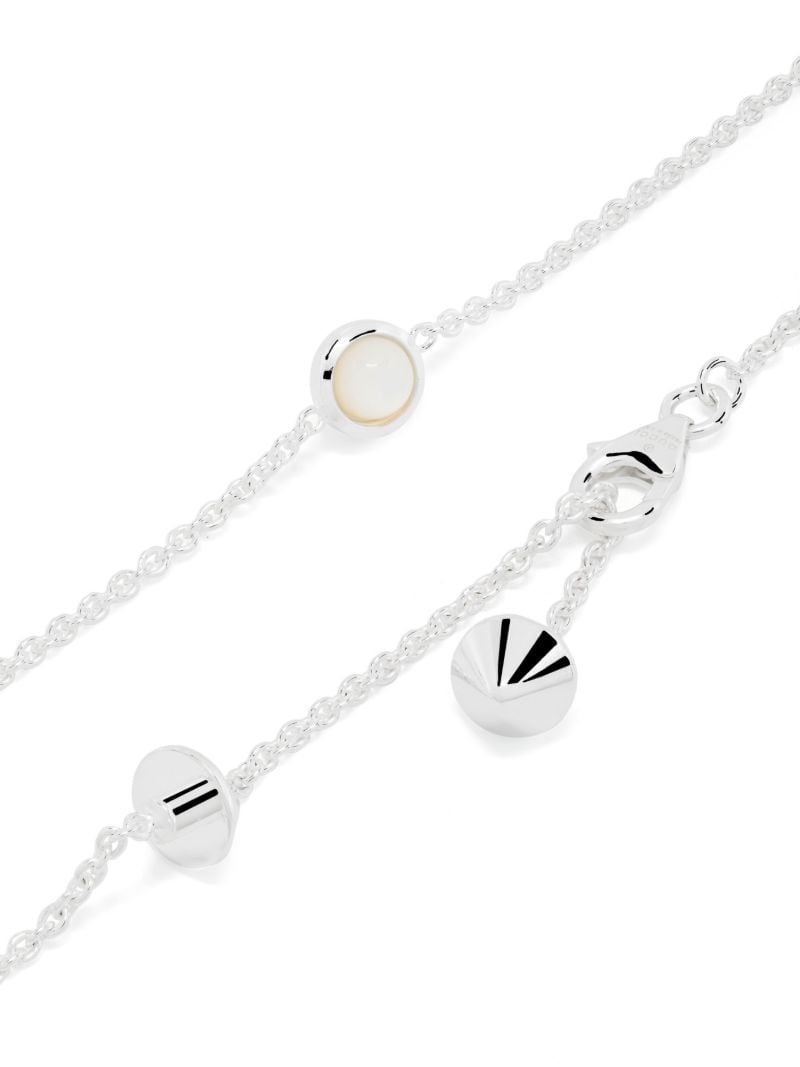 Sterling Silver Gg Marmont Mother of Pearl Necklace