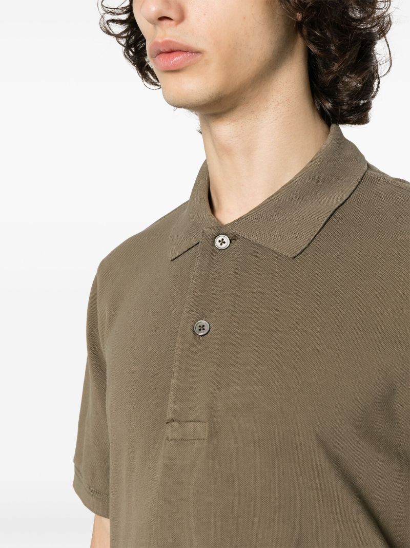 Green Cotton PiquÃ_x0083_© Polo Shirt