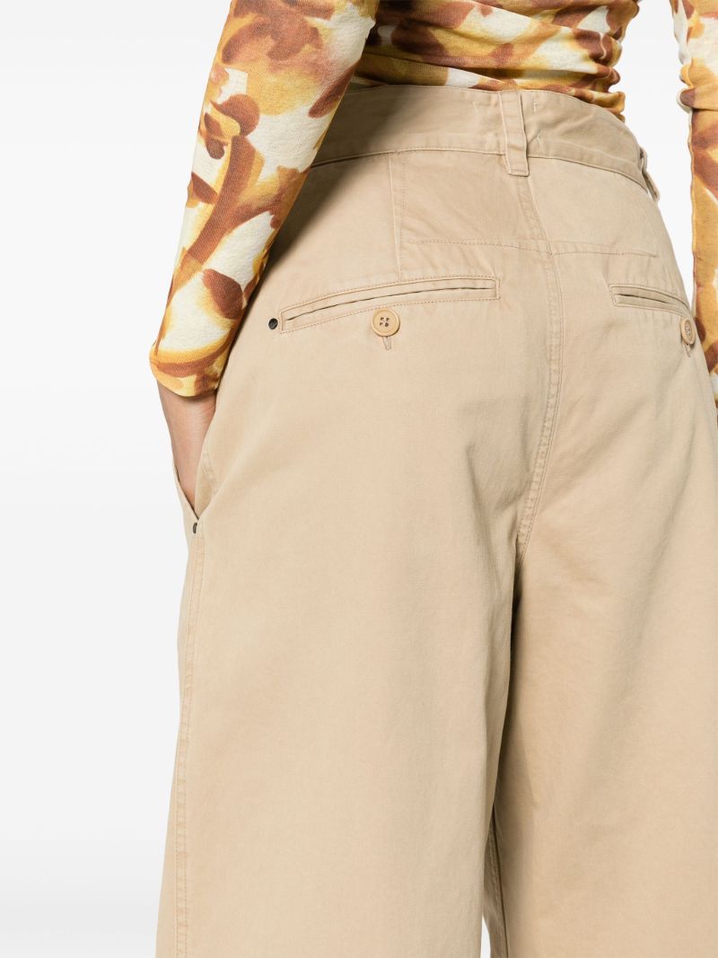 Neutral Lenadi Wide-leg Trousers