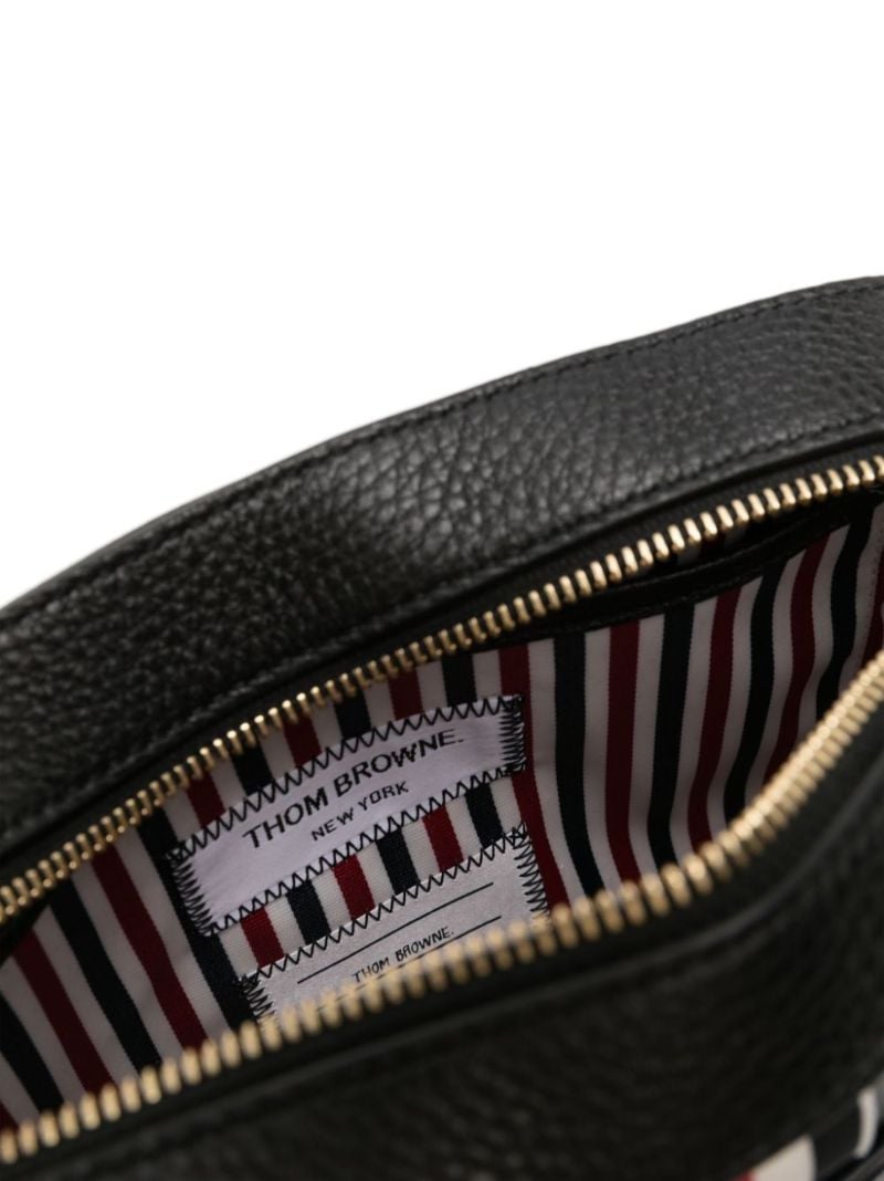 Black Rwb Leather Shoulder Bag