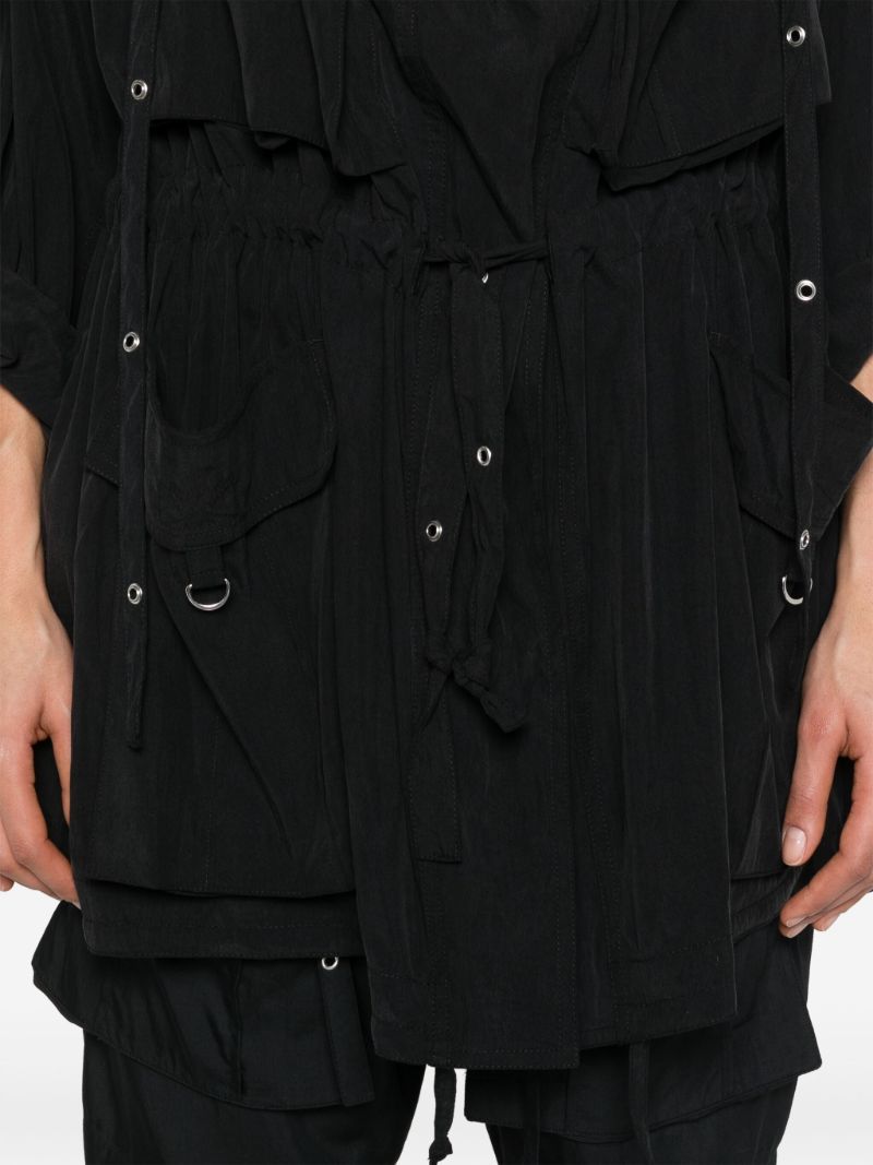 Black Hanel Lyocell Coat