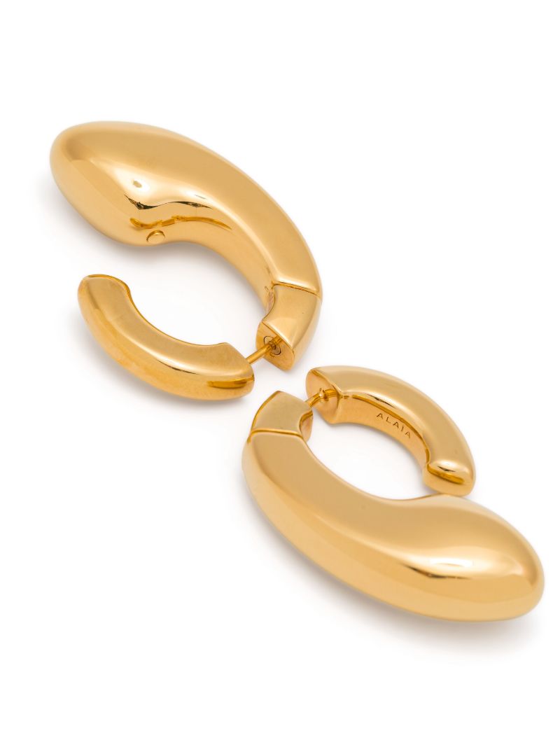 Gold-tone Drip Sculpted Earrings