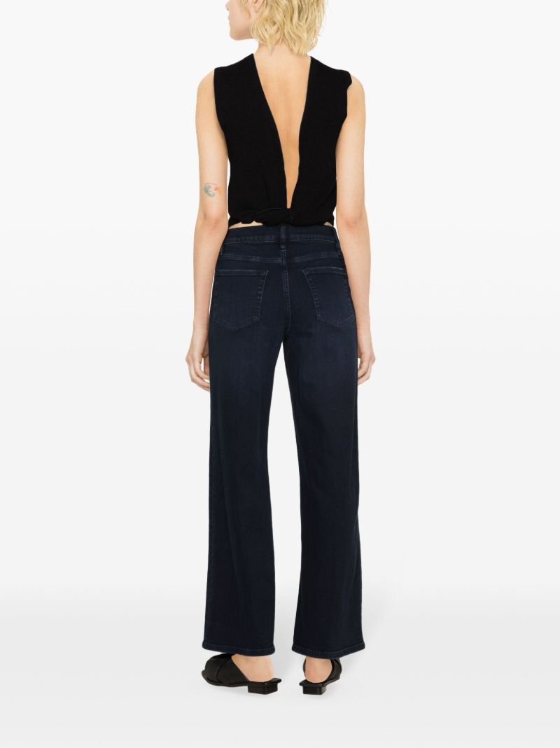 Blue Le Slim Palazzo Wide-leg Jeans