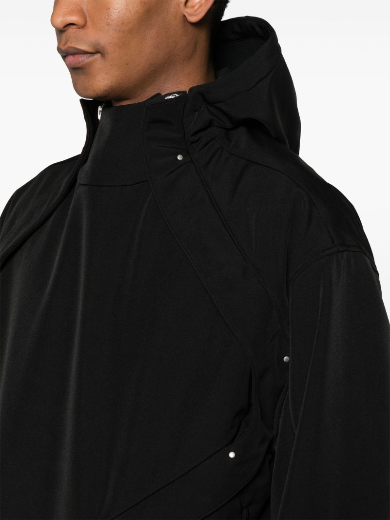 Black Spatio Hooded Anorak