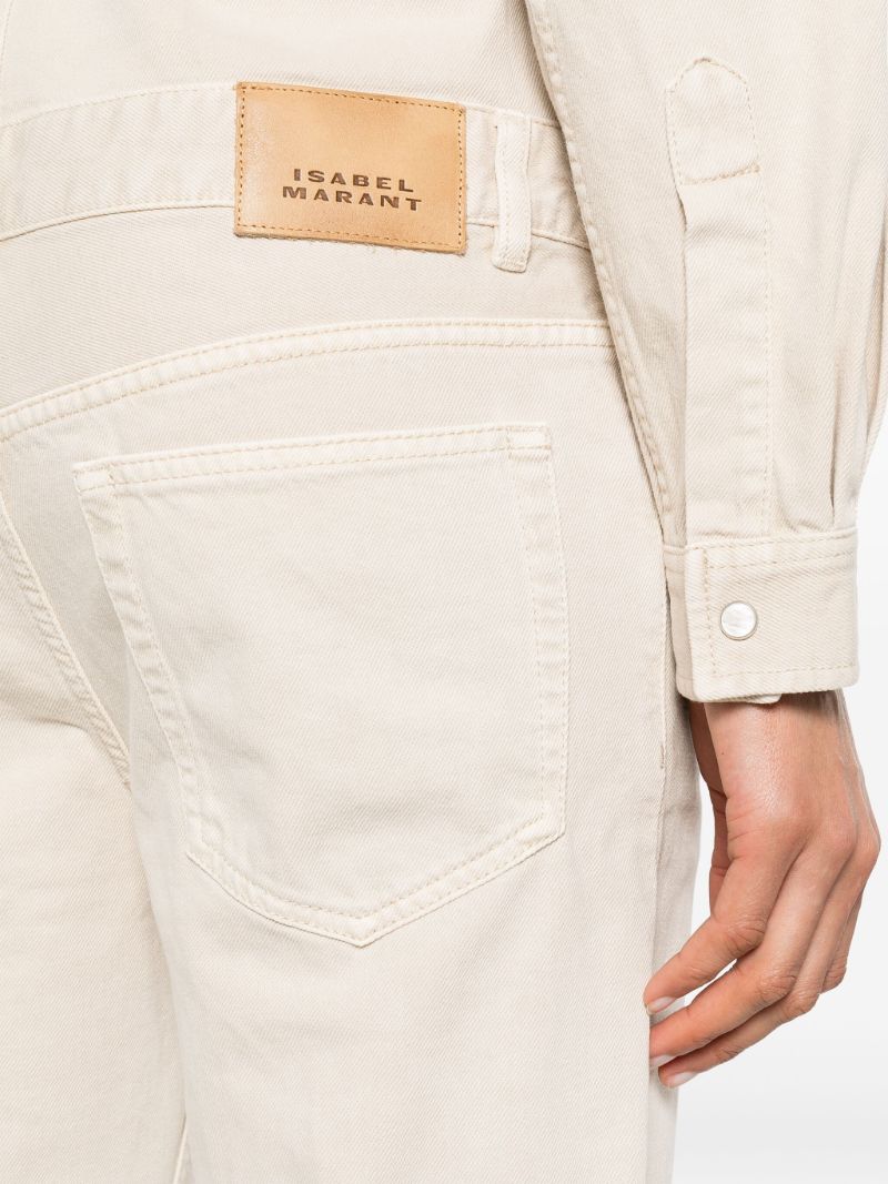 Neutral Imane Denim Jumpsuit