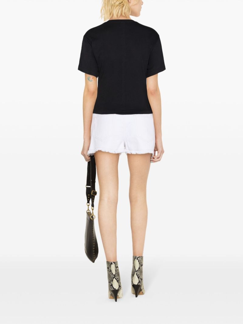 Black Zuria Knotted T-shirt