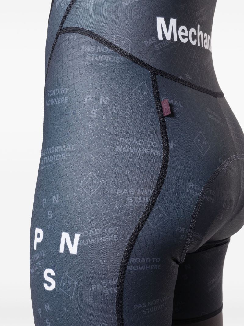 Black Mechanism Cycling Bib Shorts