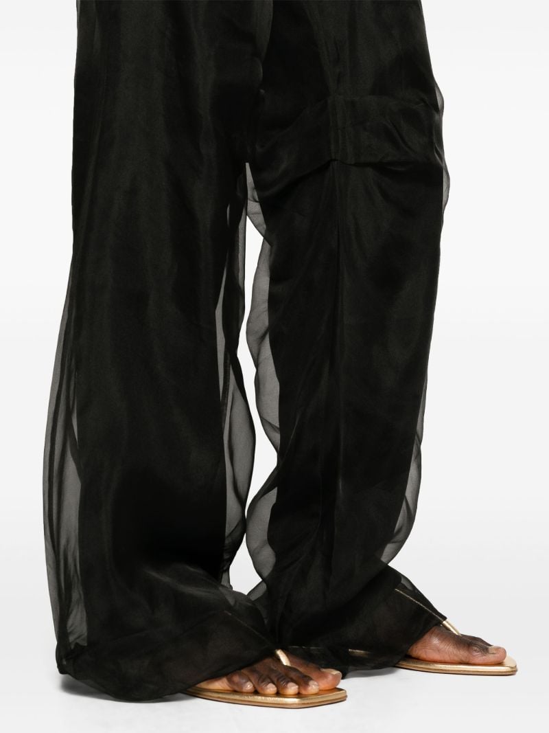 Black Iconica Wide-leg Trousers