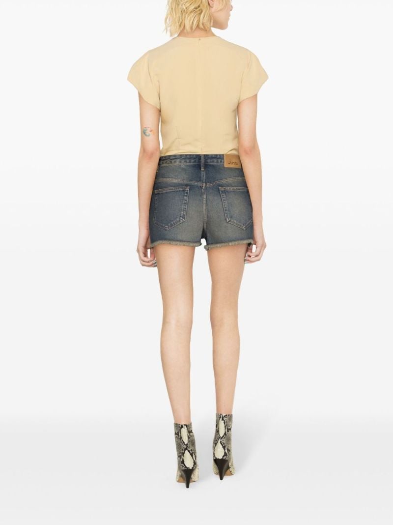 Blue Lesia Denim Shorts