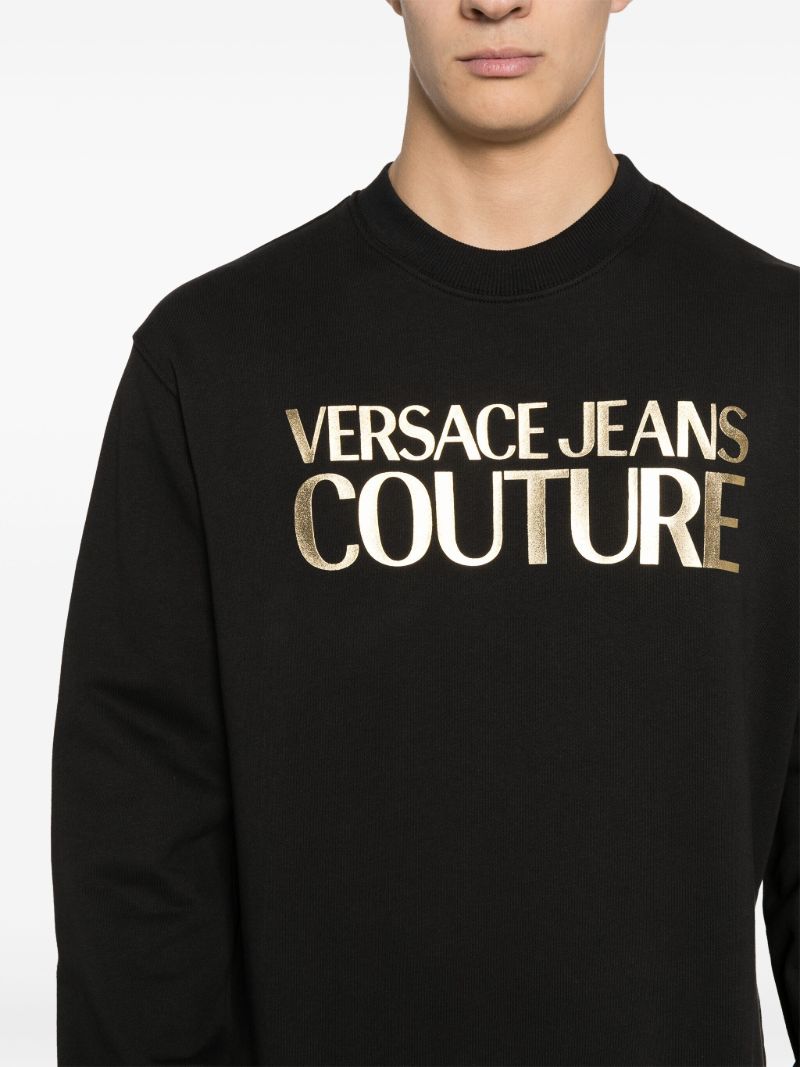 Black Logo-print Cotton Sweatshirt