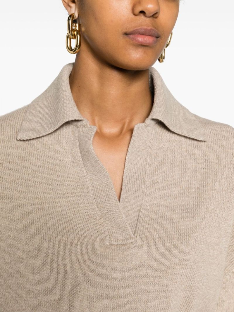 Neutral Jeanne Cashmere Sweater