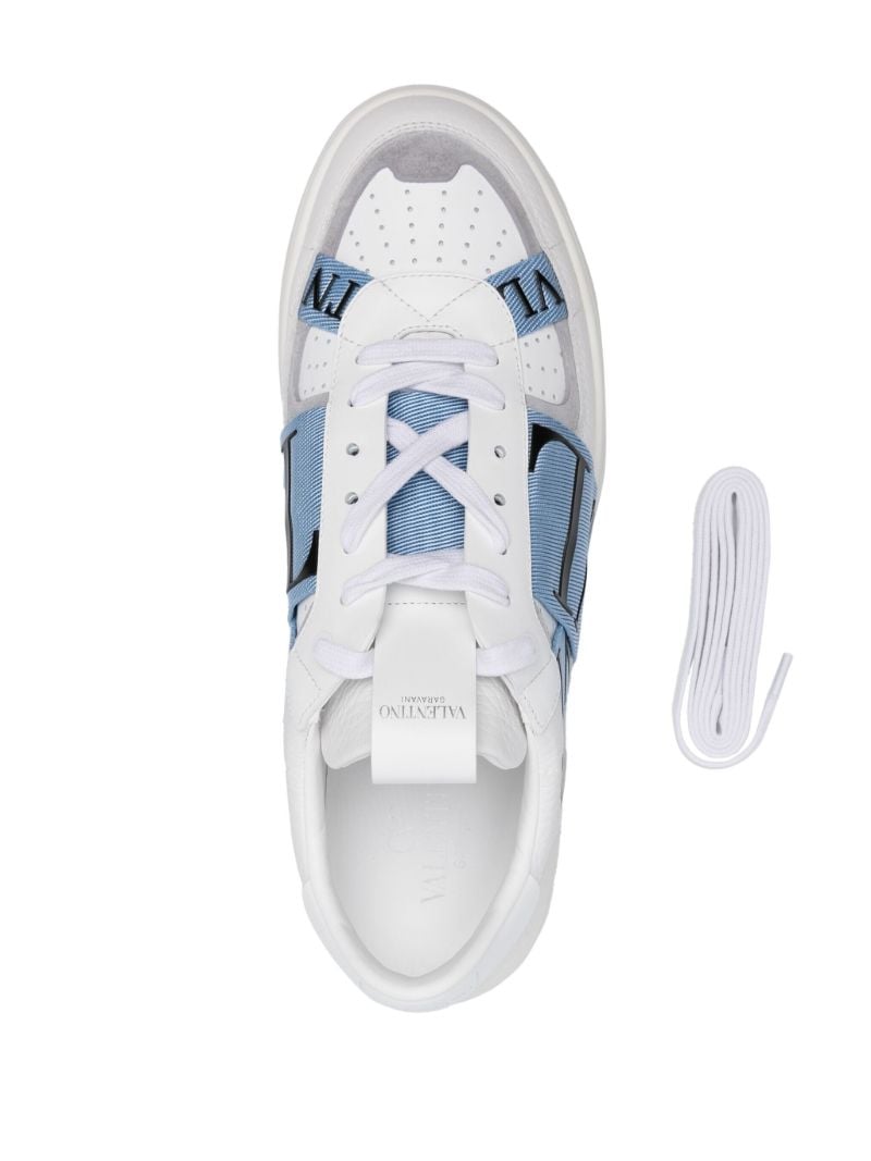 Blue Vl7n Leather Sneakers