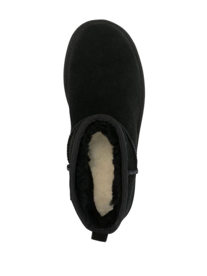 Black Classic Ultra Mini Suede Platform Boots