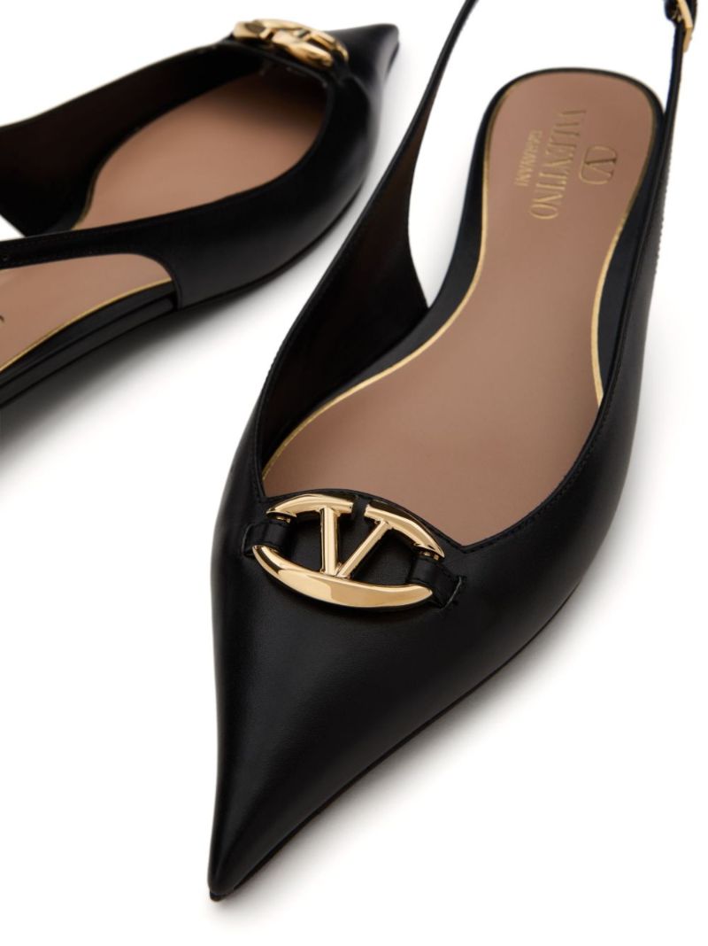Black the Bold Edition Vlogo Ballet Pumps