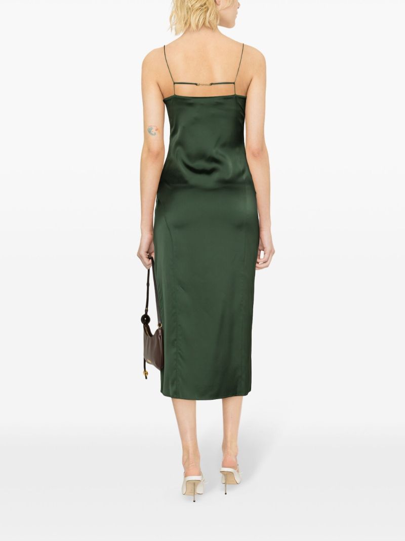Green La Robe Slip Dress
