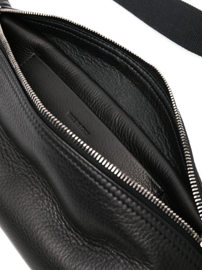 Black Bumbag Leather Belt Bag
