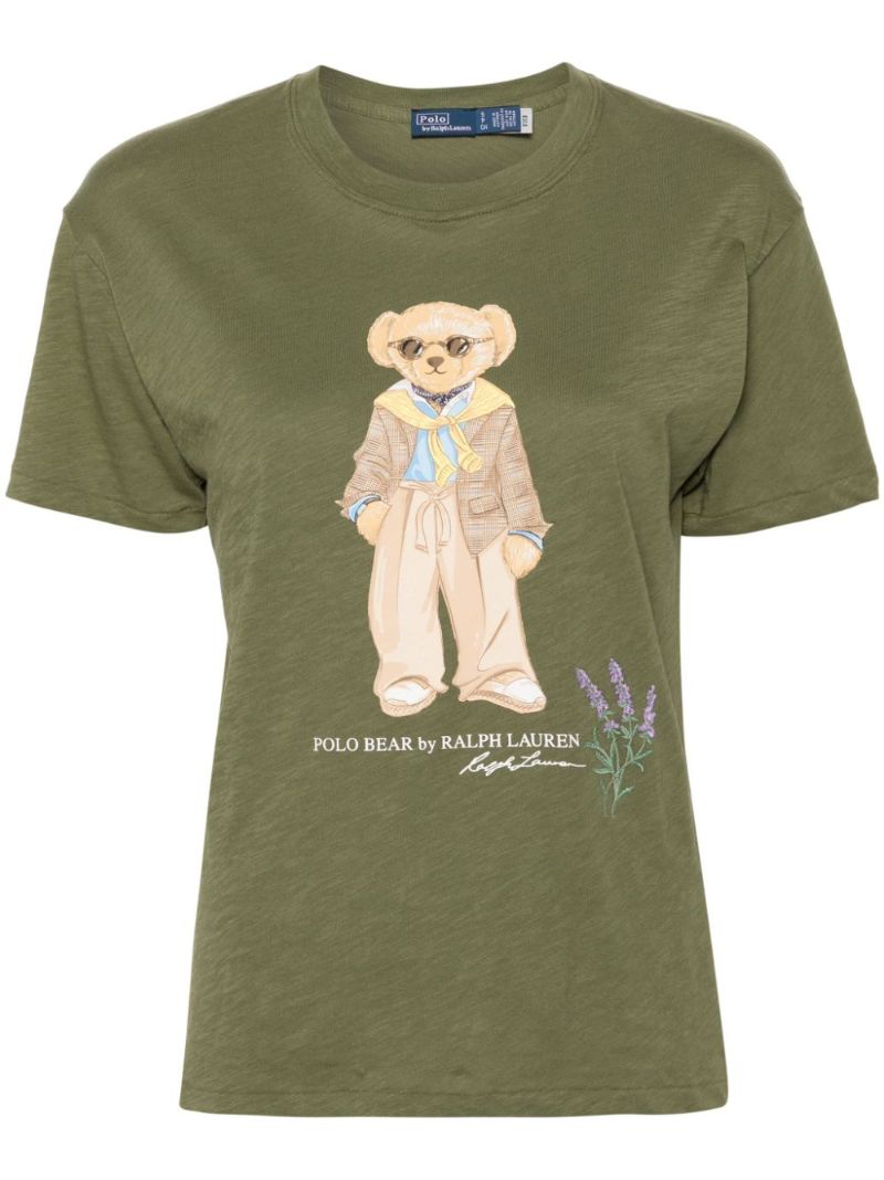 Green Polo Bear Cotton T-shirt