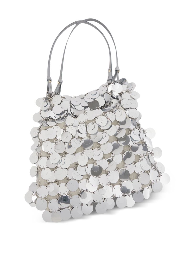 Silver-tone 1969 Sparkle Nano Shoulder Bag