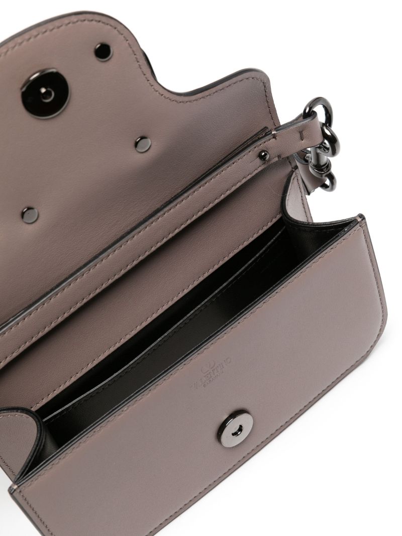 Grey LocÃ_x0083_² Leather Shoulder Bag