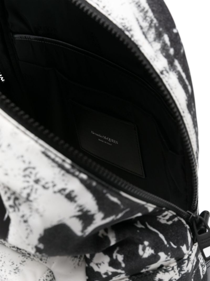 White Graffiti Metropolitan Backpack