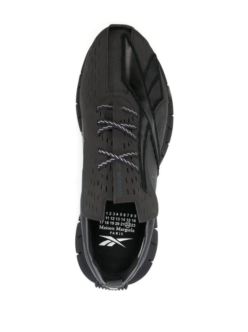 X Maison Margiela Black Zig 3d Storm Low-top Sneakers