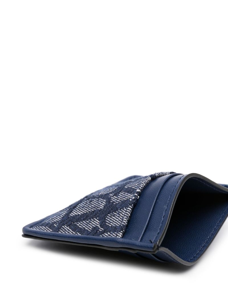Blue Toile Iconographe Leather Cardholder